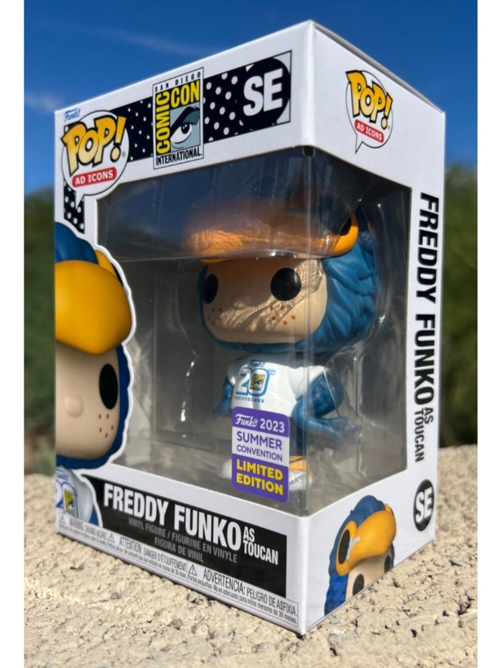 Funko Pop Ad Icons: San diego Comic Con - Freddy Funko as Toucan (#SE, NEW)